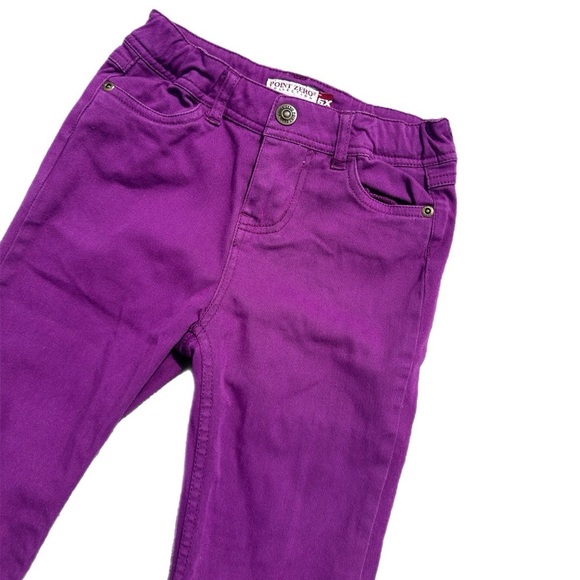 Point Zero Girls Purple Jeggings Pants Size 6 - Picture 2 of 5